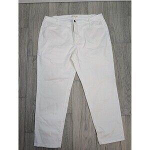 J. Jill White Slim Boyfriend‎ Jeans - Women's 22
